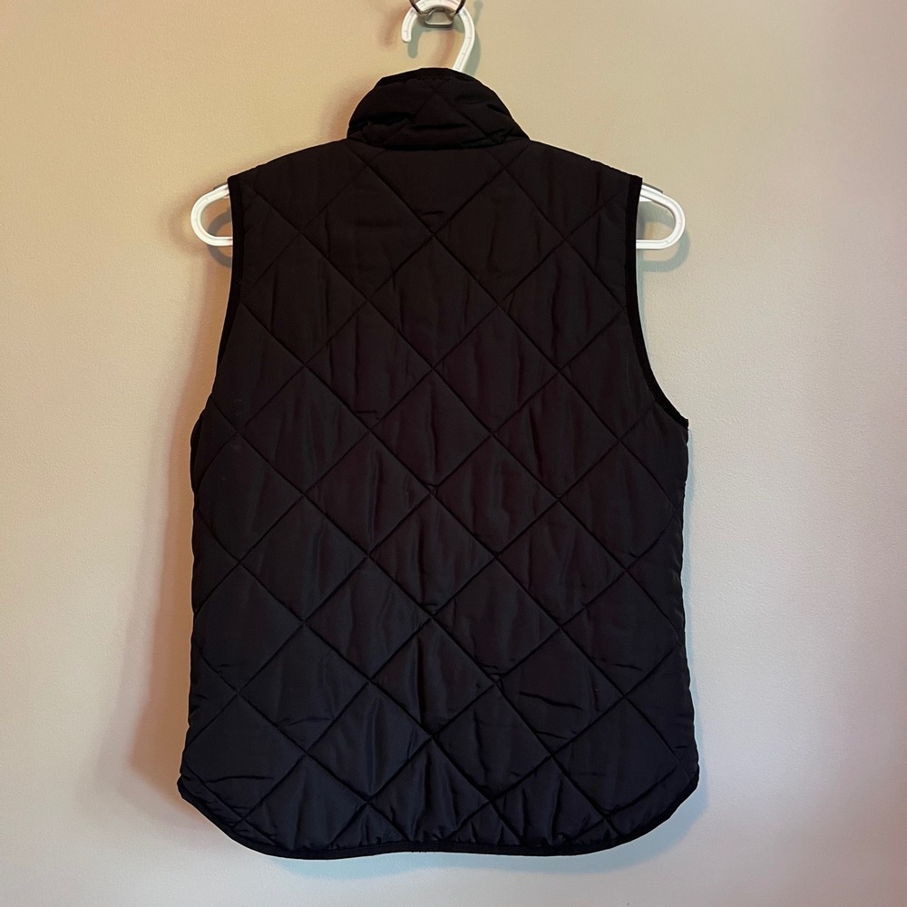 J.Crew Mercantile Womens Black Quilted Excursion Vest G7529 Small - Picture 7 of 7